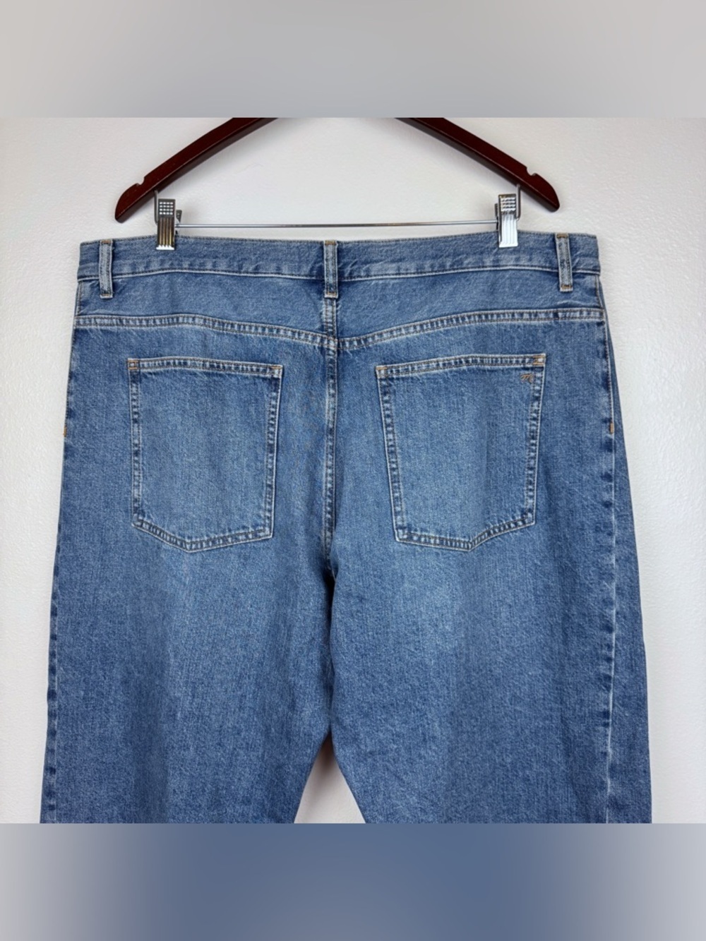 Madewell Pieced Barrel Leg Full Length Button Fly Jeans Size 33 NWT - Picture 6 of 10
